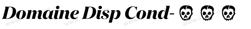 Domaine Disp Cond字体转换